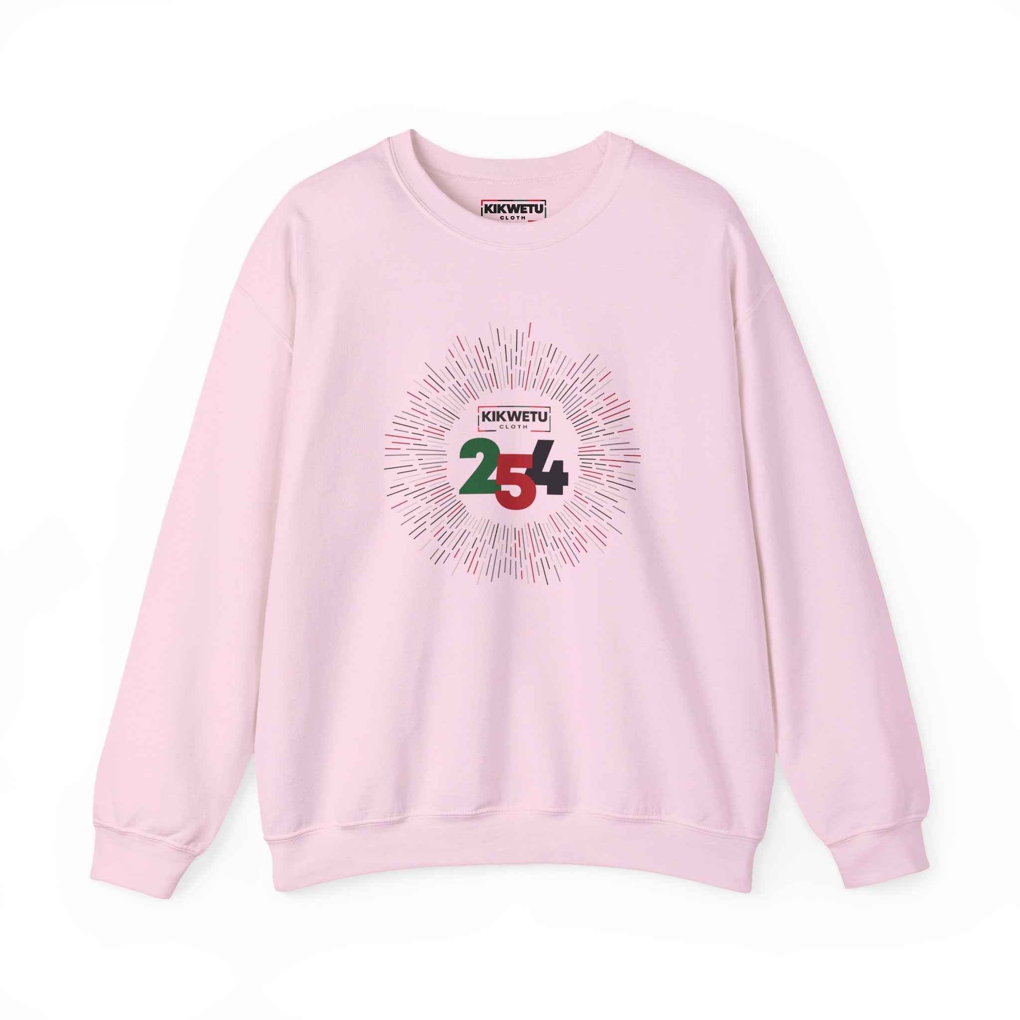 Kenya 254 Crewneck Sweatshirt — Patriotic Kenyan Flag Number Design